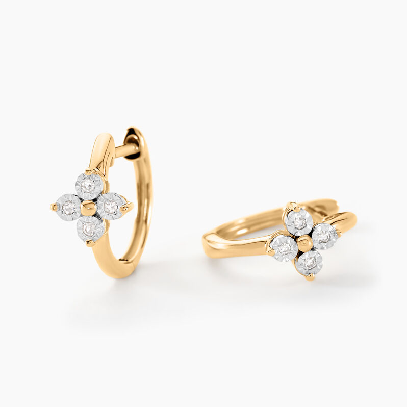 Créoles Fairuza Or Jaune Diamant - Spannringe Damen | OROVIVO