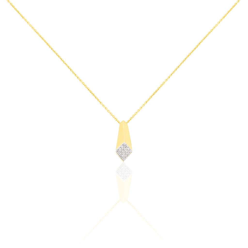 Damen Collier Gold 375 Zirkonia Aure - Halsketten Damen | OROVIVO