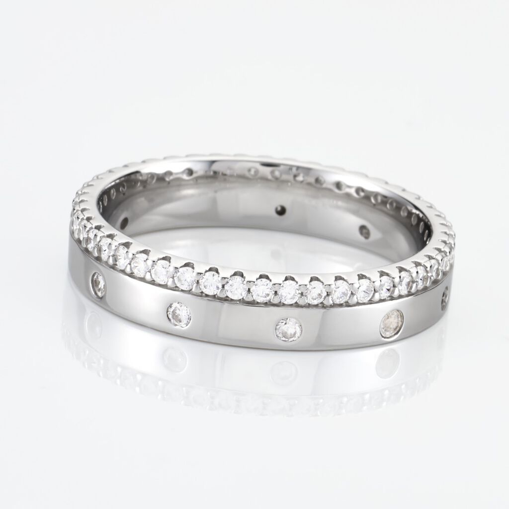 Damen Ring Silber 925 Zirkonia Lauren 4,00mm  - Ringe mit Stein Damen | OROVIVO