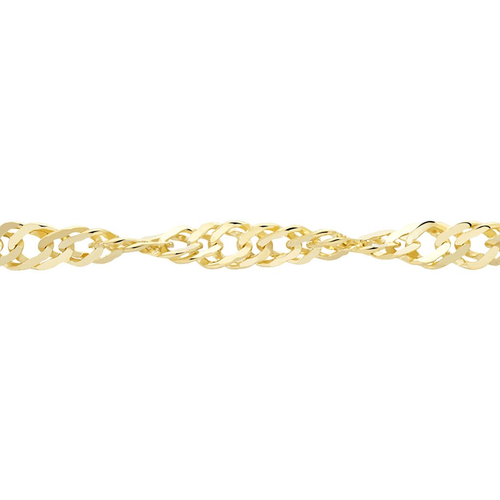 Damen Singapurkette Gold 375 , Kette ohne Stein