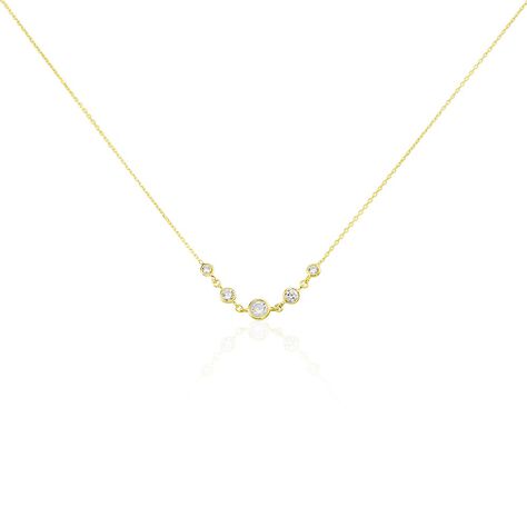 Damen Halskette Gold 375 Zirkonia - Halsketten Damen | OROVIVO