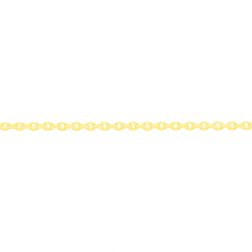Unisex Ankerkette Gold 375 Diamantiert  - Halsketten Unisex | OROVIVO