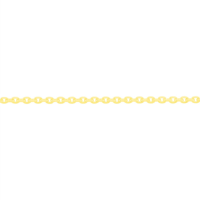 Unisex Ankerkette Gold 375 Diamantiert  - Halsketten Unisex | OROVIVO