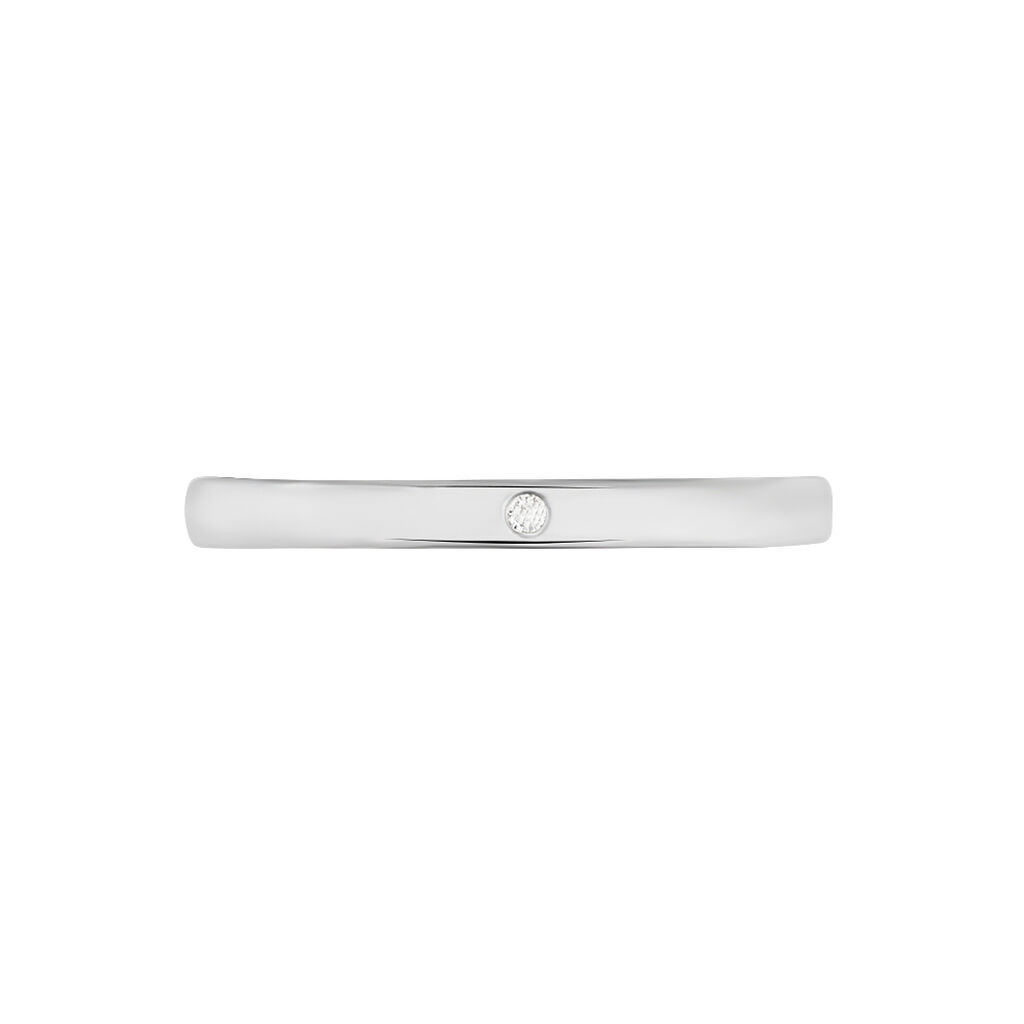 Damen Ring Weißgold 375 Diamant 0,01ct Graz  - Solitärringe Damen | OROVIVO
