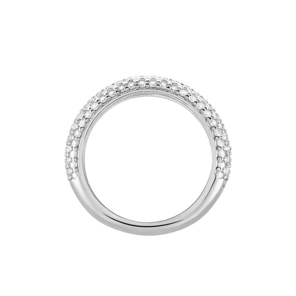 MALA Damen Ring Silber 925 Zirkonia Wei&szlig; 1,320 ct B 5,14 mm