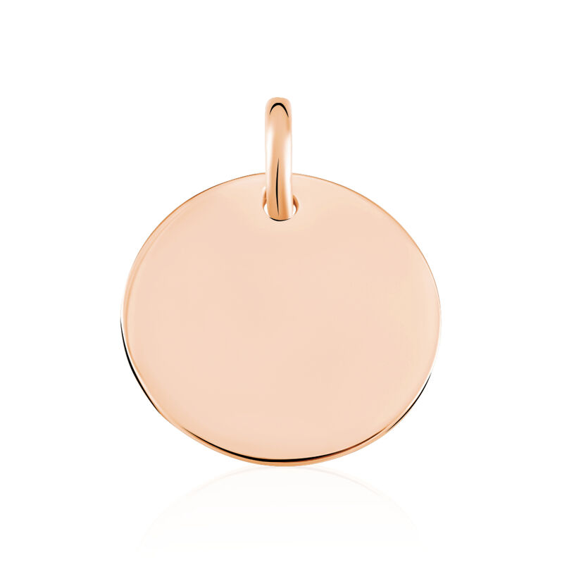 LIV-ANN GRAVUR Damen Anh&auml;nger Silber rosevergoldet 925 Kreis - Anh&auml;nger mit Gravur Damen | OROVIVO