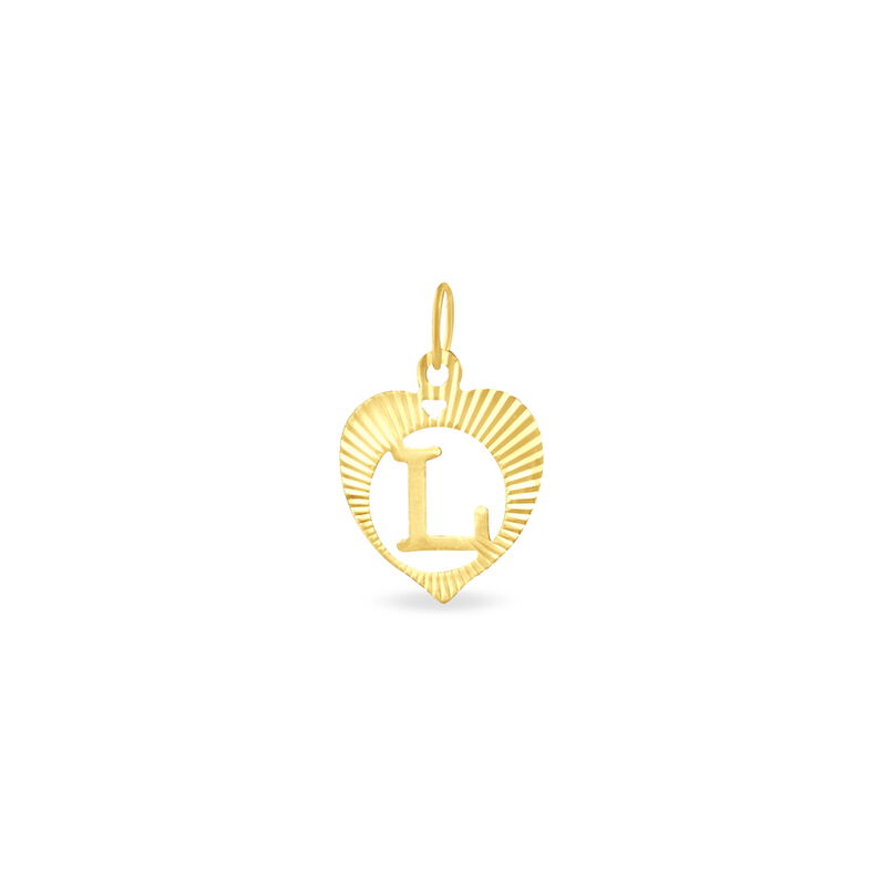 Anhänger Gold 375 Buchstabe L Herz - Schmuckanhänger Damen | OROVIVO
