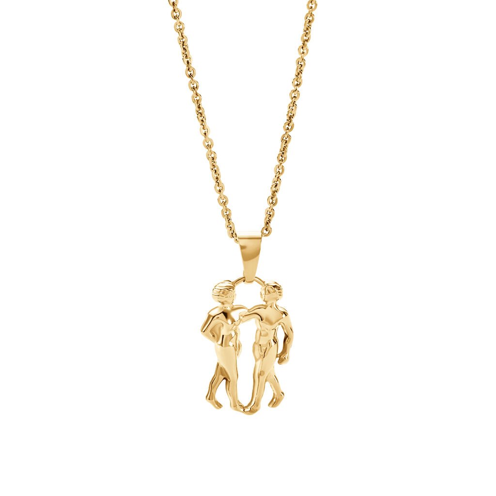ASTRO Unisex Anh&auml;nger Gold 375 (9 Karat) Sternzeichen-Zwillinge