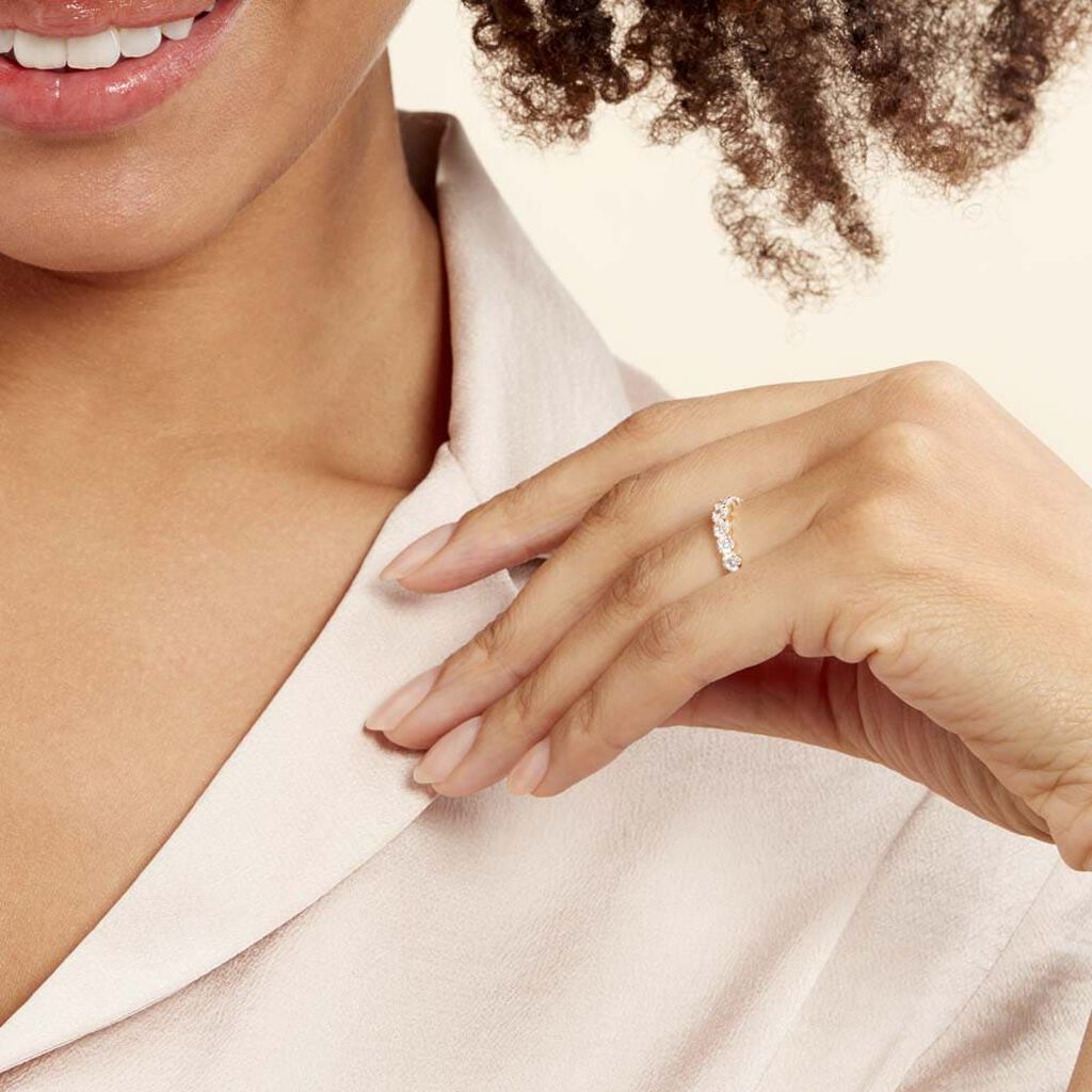 Demi-alliance Or Et Oxyde - Ringe mit Stein Damen | OROVIVO