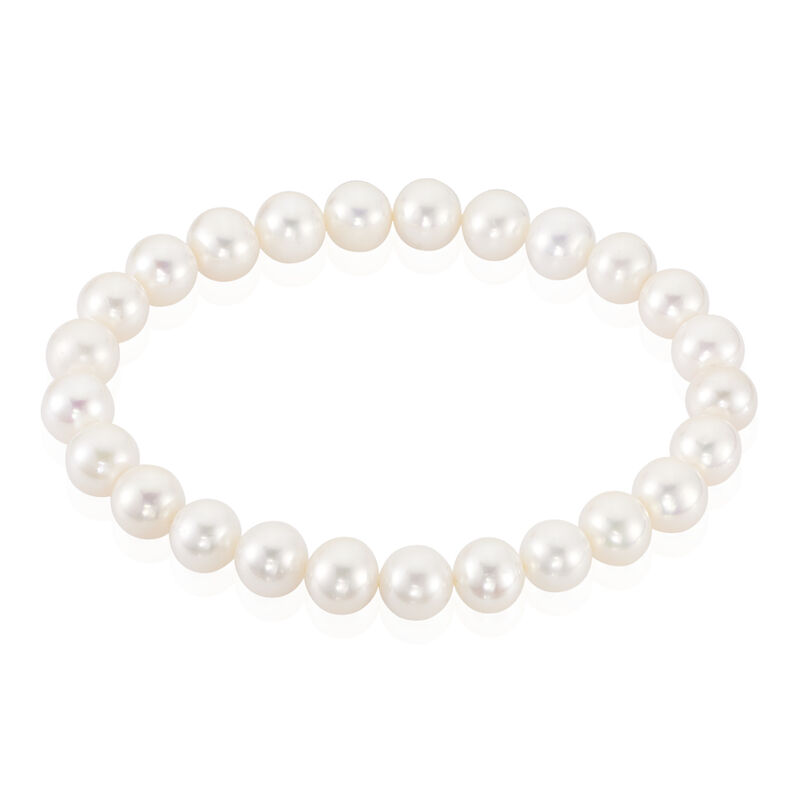 GRACE Damen Armband Sonstige Wei&szlig; Zuchtperle Perlmutt - Armb&auml;nder Damen | OROVIVO