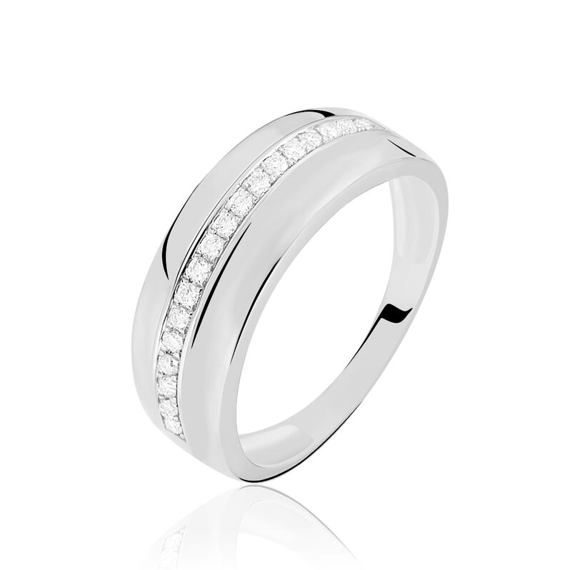 Bague Vianca Or Blanc Diamant - Spannringe Damen | OROVIVO