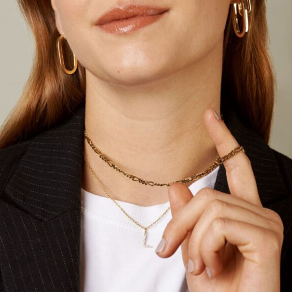 Unisex Figarokette Silber 925 Vergoldet  - Halsketten Unisex | OROVIVO