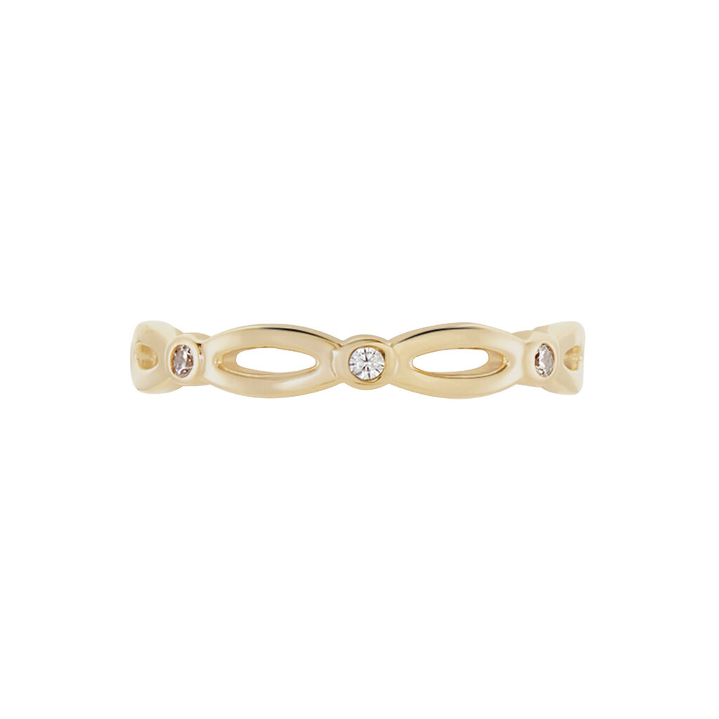 Damen Ring Vergoldet Zirkonia  - Ringe mit Stein Damen | OROVIVO
