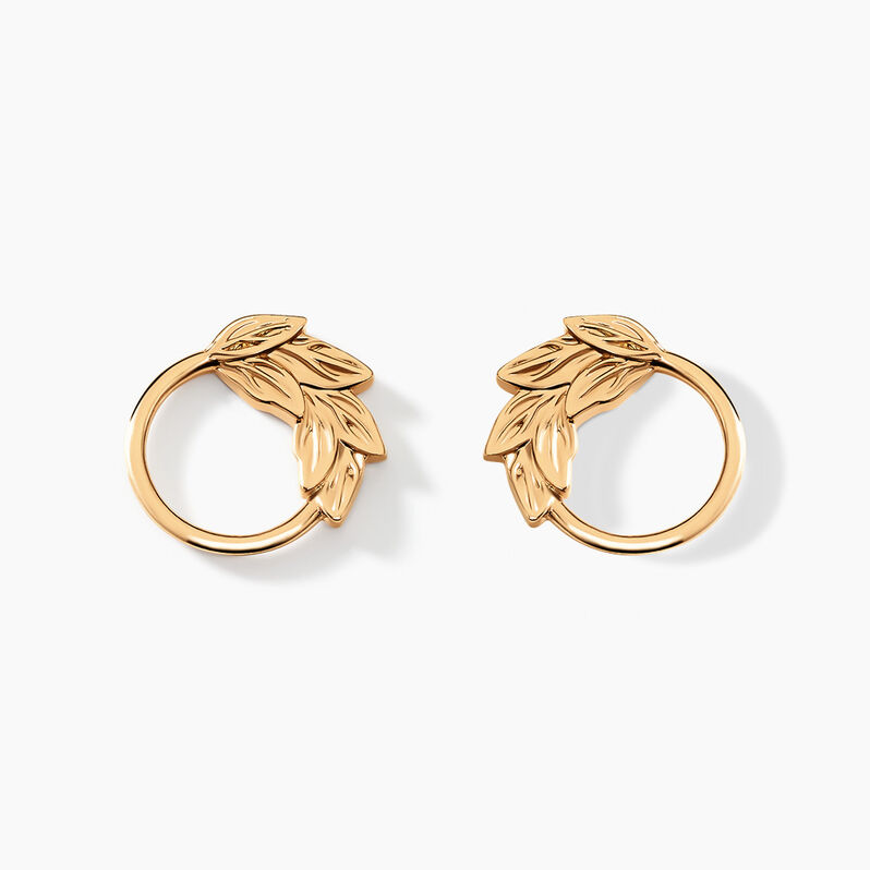 Boucles D'oreilles Puces Althea Plaqué Or Doré - Spannringe Damen | OROVIVO