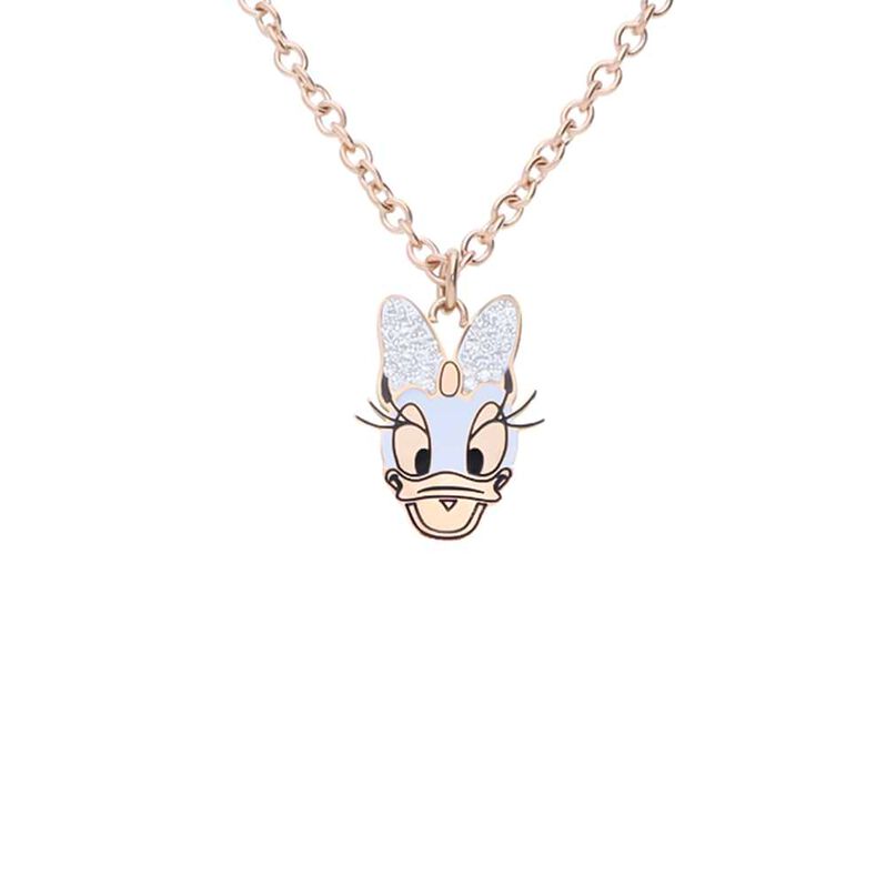 Collana Mickey Mouse & Friends Acciaio Rosa Cristallo - Spannringe Damen | OROVIVO