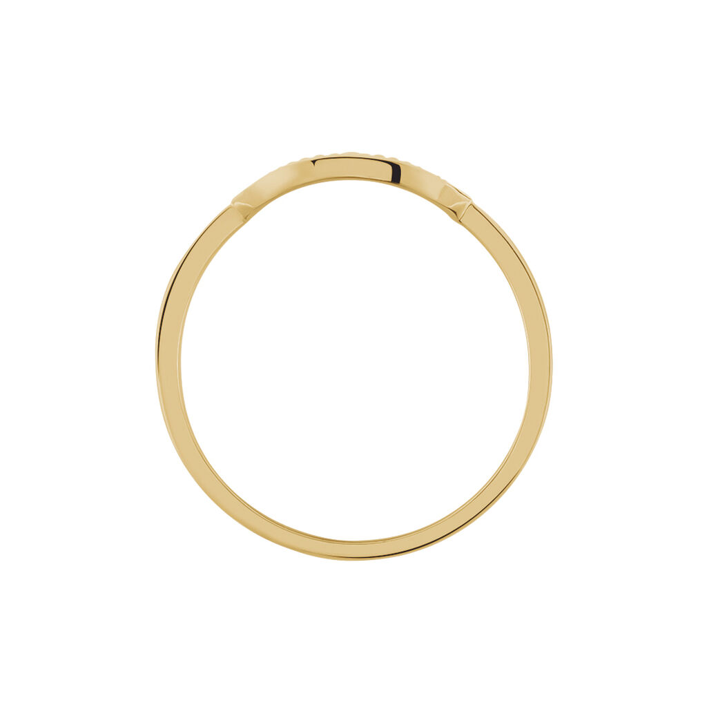 Bague Plaque Or Taneya Forme Ronde Motif œil - Spannringe Damen | OROVIVO