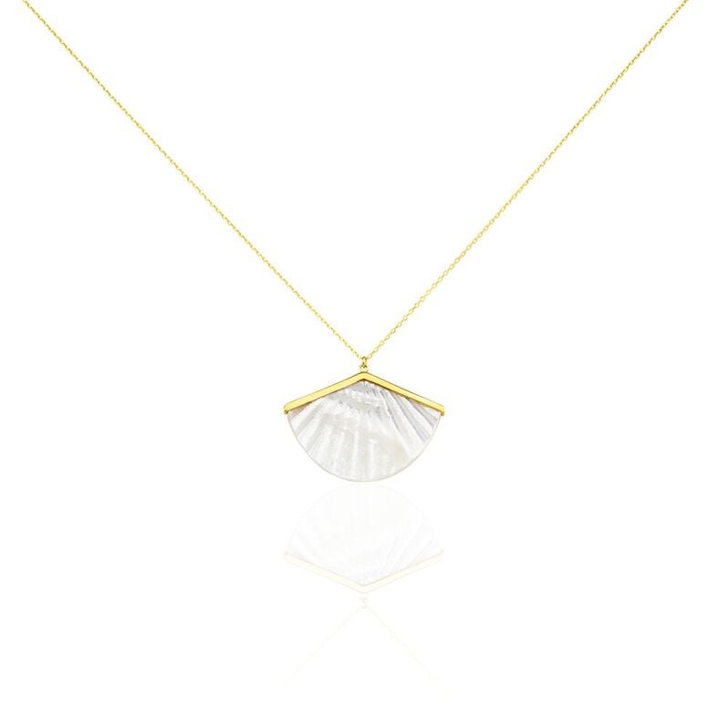 Damen Collier Gold 375 Perlmutt Perlmutt Arielle - Sommerschmuck Damen | OROVIVO