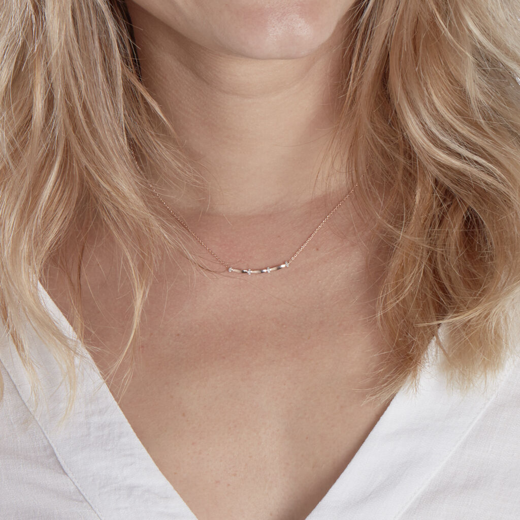 Collier Or Rose Lisa Diamants - Spannringe Damen | OROVIVO