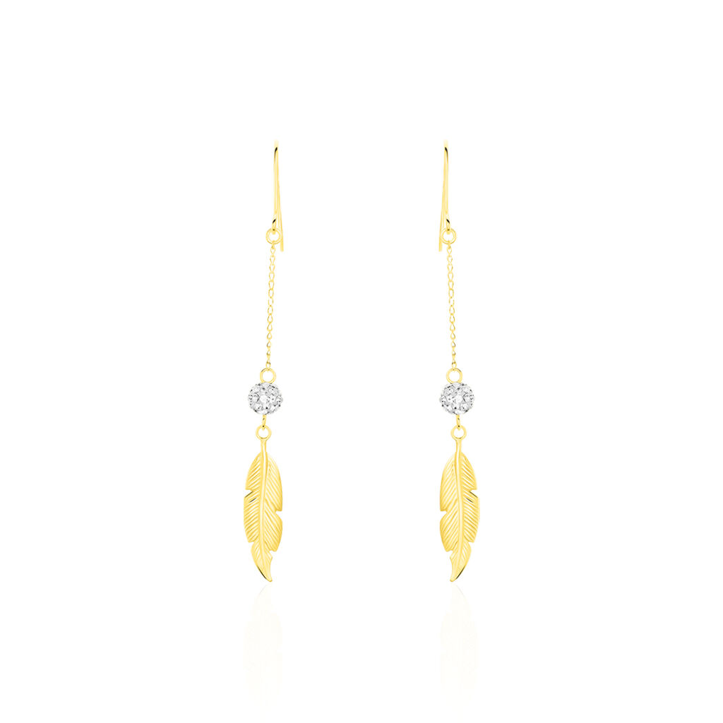 Boucles D'oreilles Or Jaune Powoo - Spannringe Damen | OROVIVO