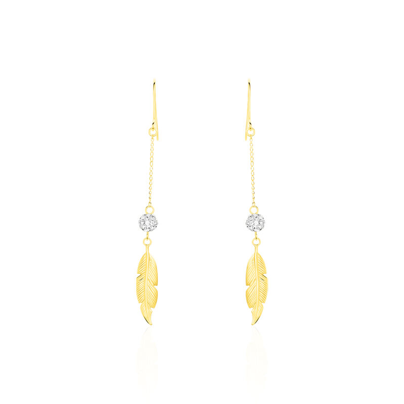Boucles D'oreilles Or Jaune Powoo - Spannringe Damen | OROVIVO