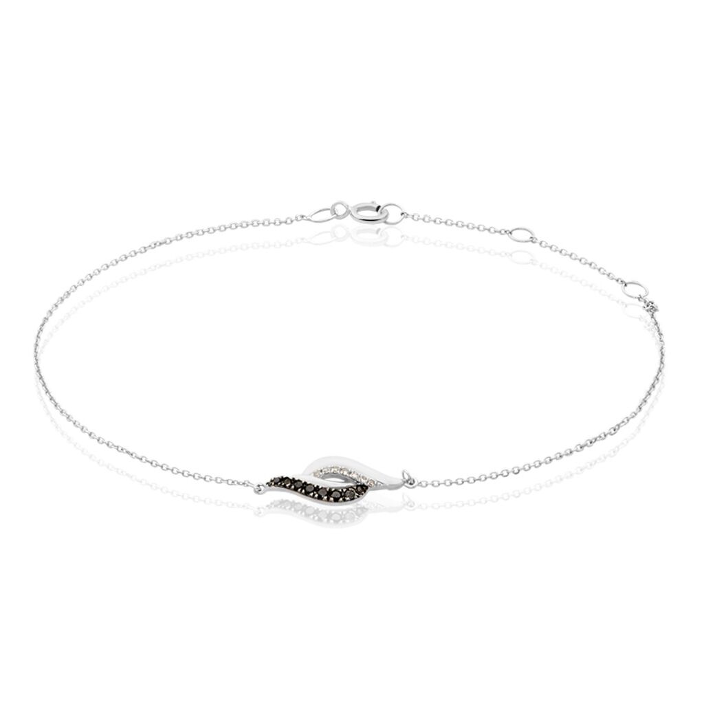 Bracelet Sculptural Or Blanc Diamant - Spannringe Damen | OROVIVO