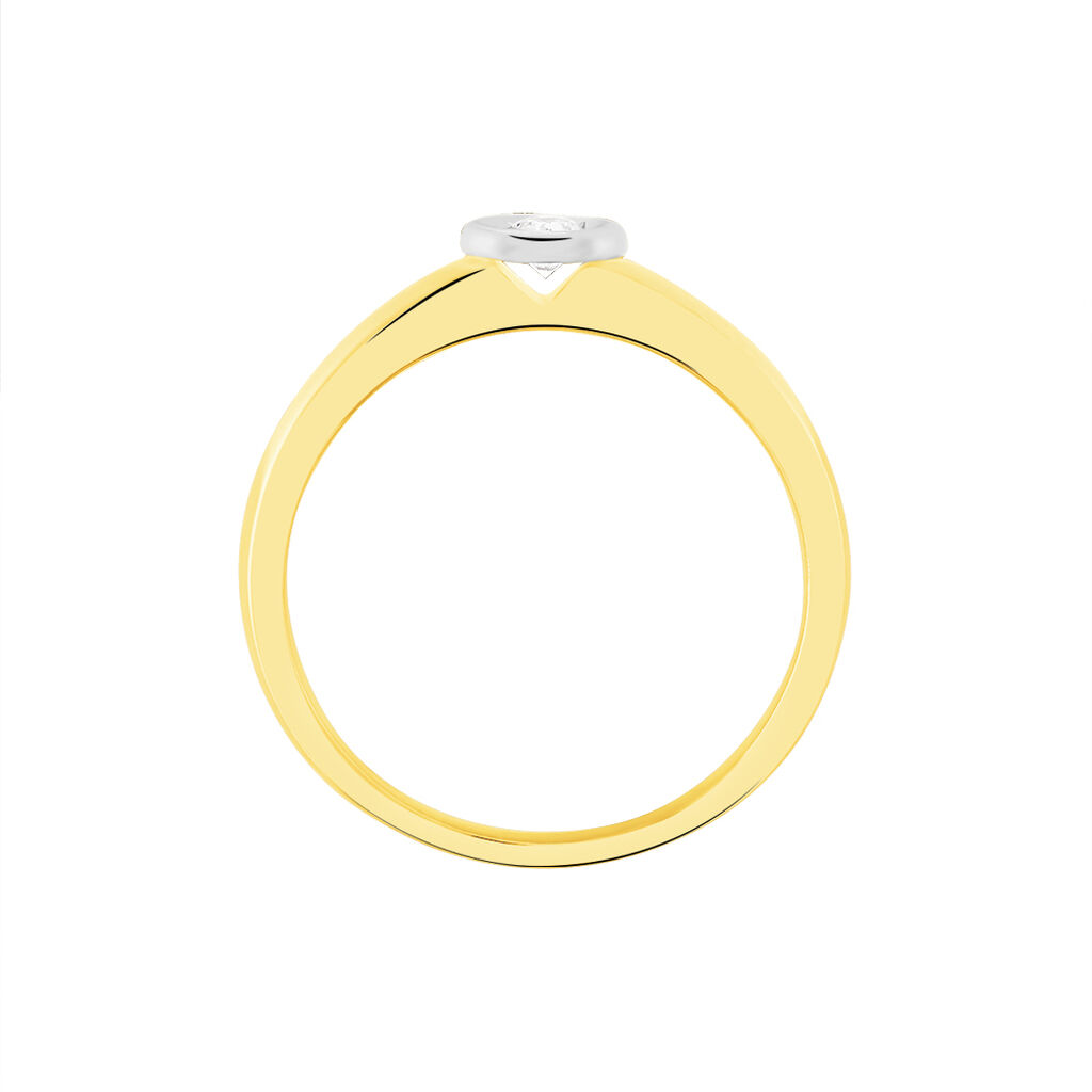 Damen Ring Gold Bicolor 375 Diamant New York 2 6,00mm  -  Damen | OROVIVO