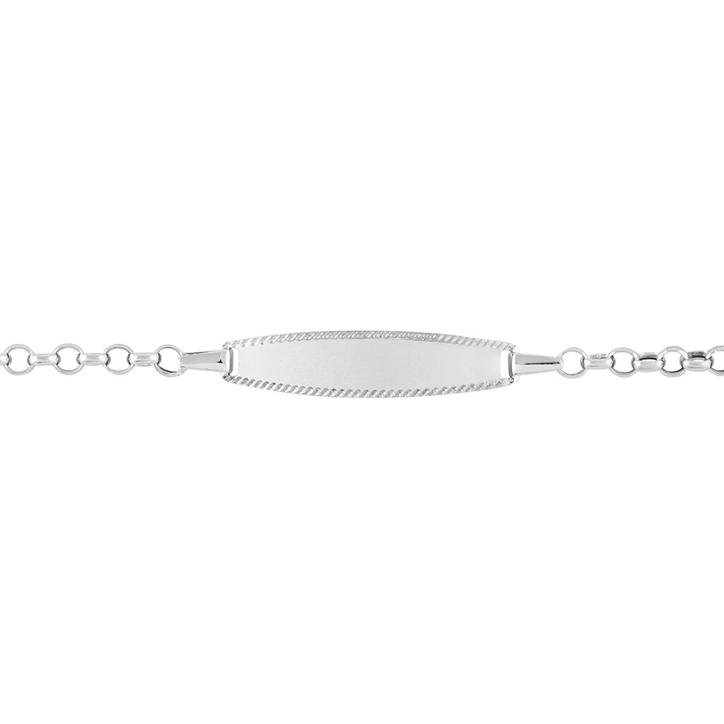 Bracelet Identité Marcel Or Blanc - Spannringe Kinder | OROVIVO