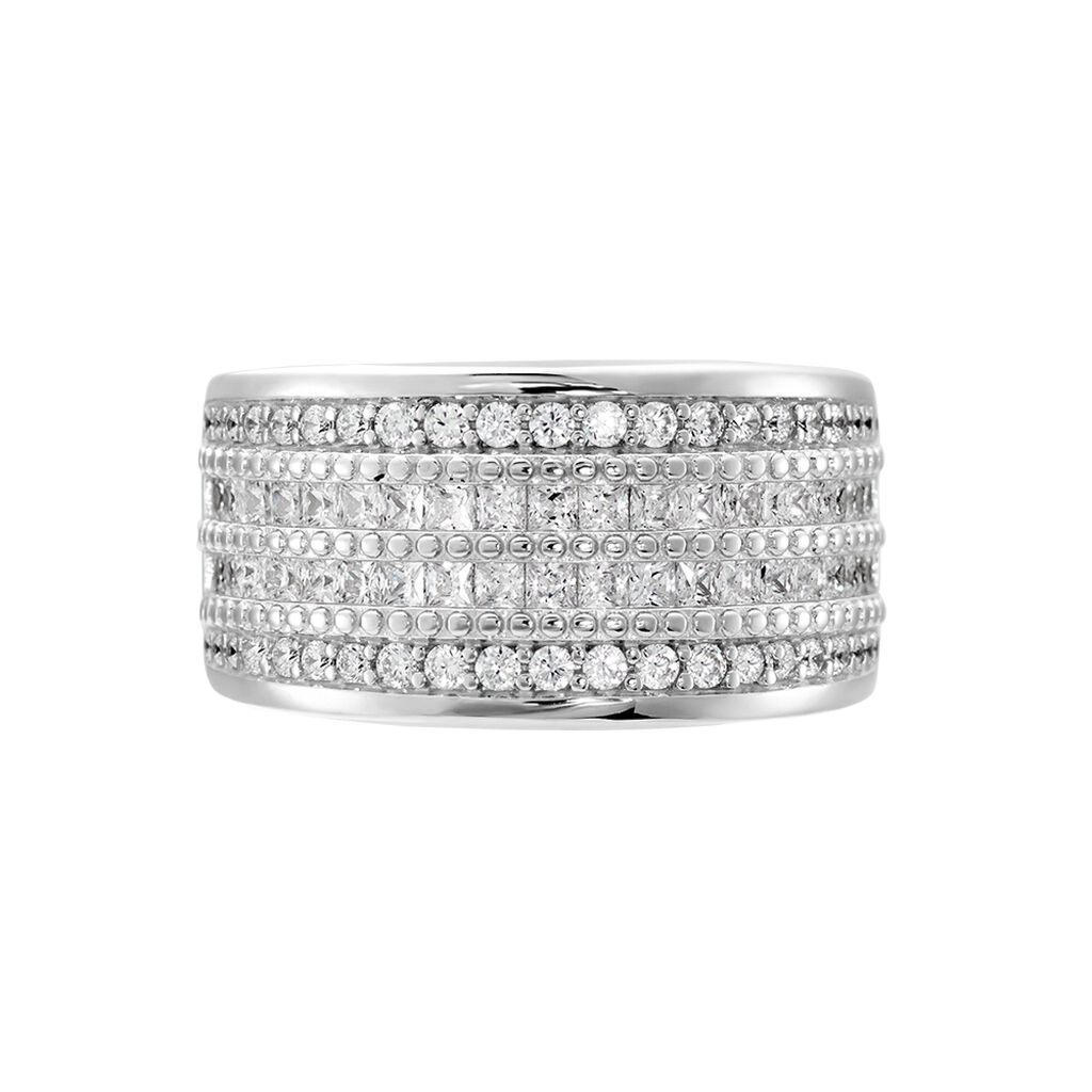 Damen Ring Silber 925 Zirkonia Wei&szlig; 1,52 ct