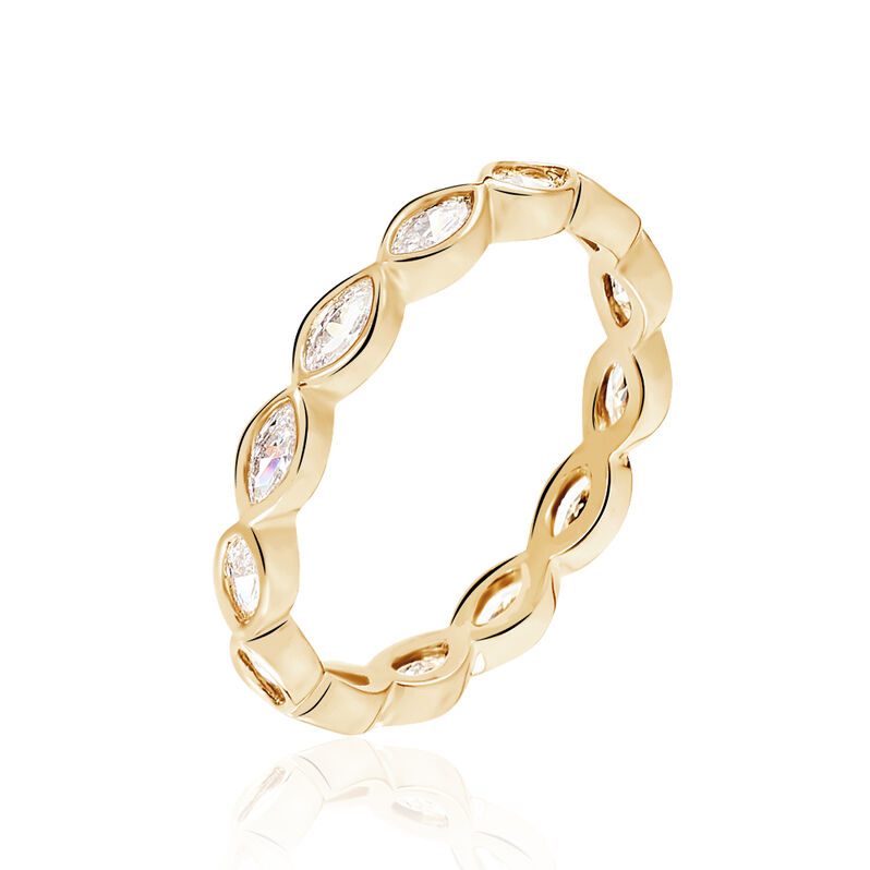Bague Plaque Or Jaune Oxydes - Spannringe Damen | OROVIVO