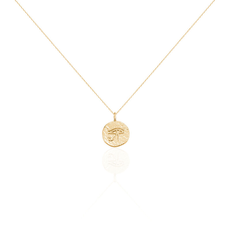 Collier Plaque Or Leanne Ronde œil - Spannringe Damen | OROVIVO