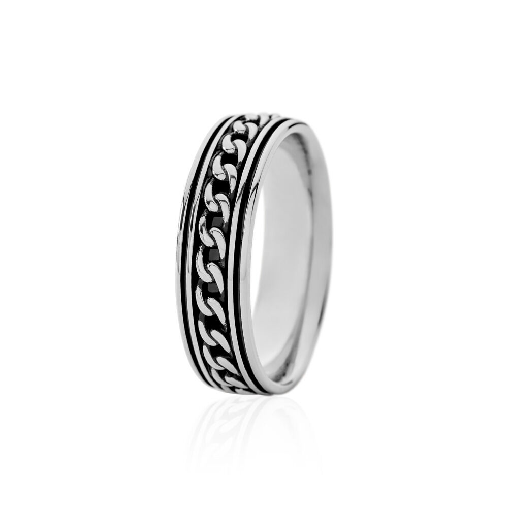 🦚 Herren Ring Silber 925 Josef, Ring ohne Stein 🦚 Herren Ring Silber 925 Josef, Ring ohne Stein