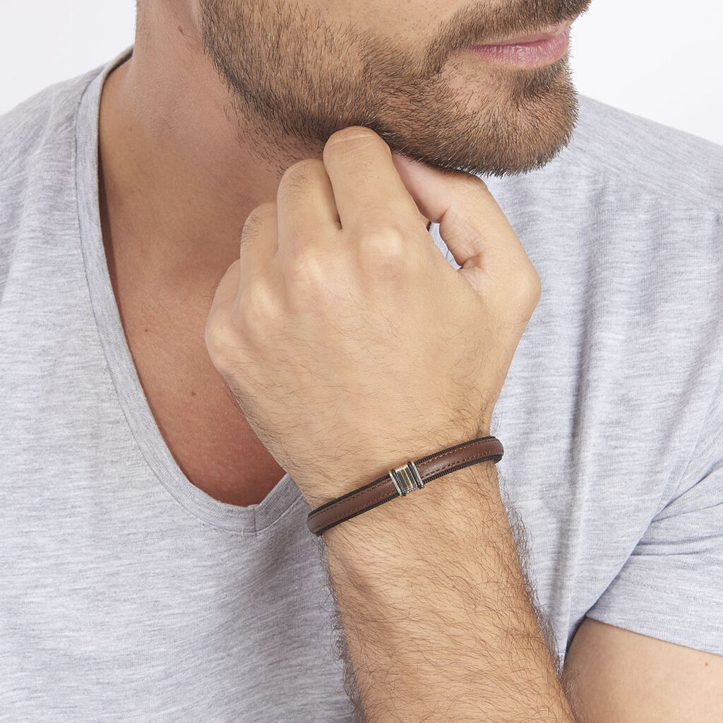 Bracelet Luciene Or Acier Bicolore - Spannringe Herren | OROVIVO