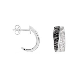 Damen Steckcreolen Silber 925 Zirkonia - Creolen Damen | OROVIVO