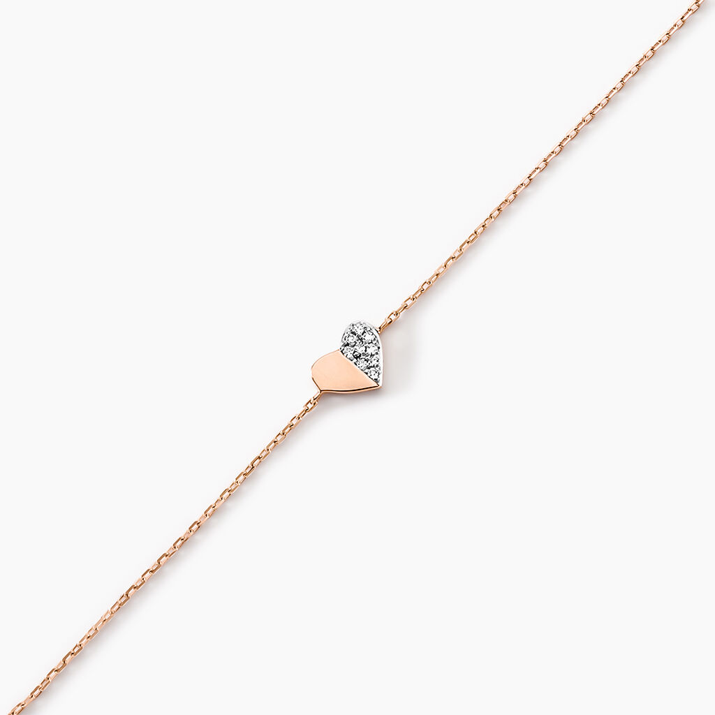 Bracelet Emilia Or Rose Diamant - Spannringe Damen | OROVIVO