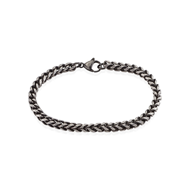 Bracelet Acier Vieilli Jasone Maille Franco - Spannringe Herren | OROVIVO