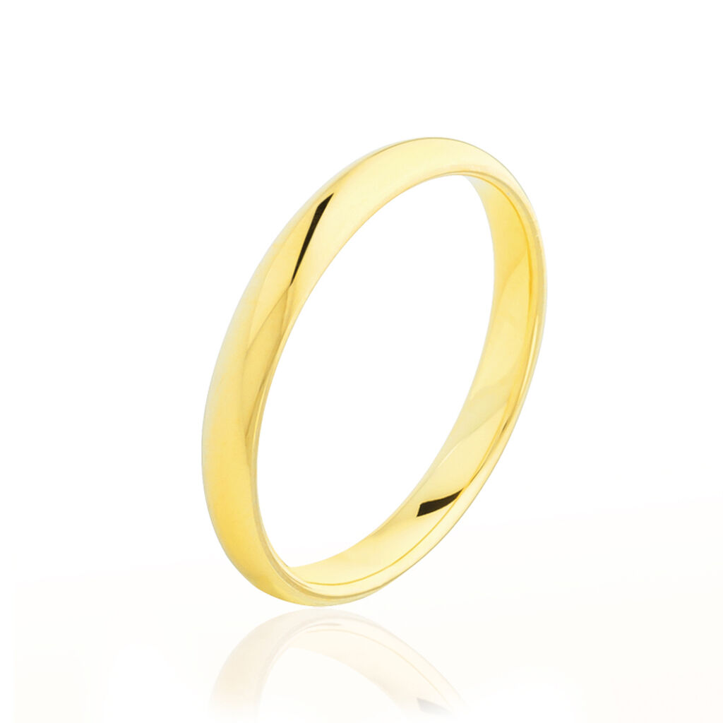 Alliance Isaac Demi Jonc Confort Or Jaune - Spannringe Familie | OROVIVO