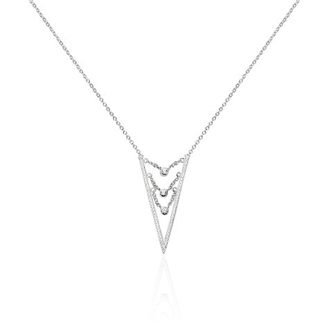 Damen Halskette Silber 925 Zirkonia  - Halsketten Damen | OROVIVO
