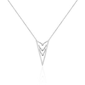 Damen Halskette Silber 925 Zirkonia  - Ketten mit Anhänger Damen | OROVIVO
