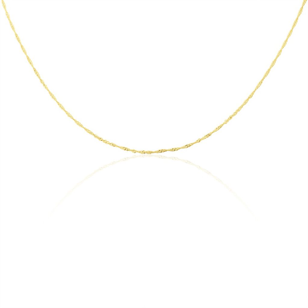 SINGAPUR 2 Damen Kette Gold 375 (9 Karat) B 1,4 mm - Halsketten Damen | OROVIVO