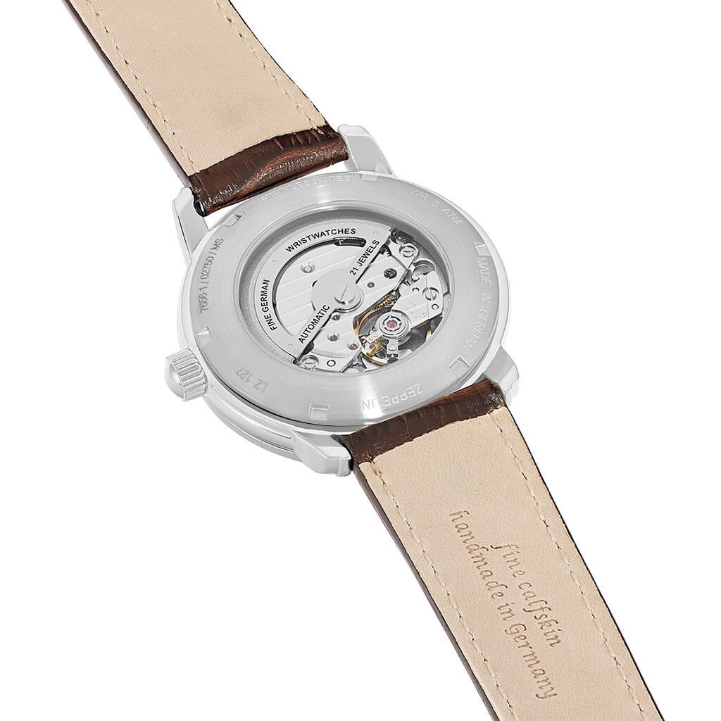 Zeppelin Herrenuhr Graf 7656-1 Automatik - Armbanduhren Herren | OROVIVO