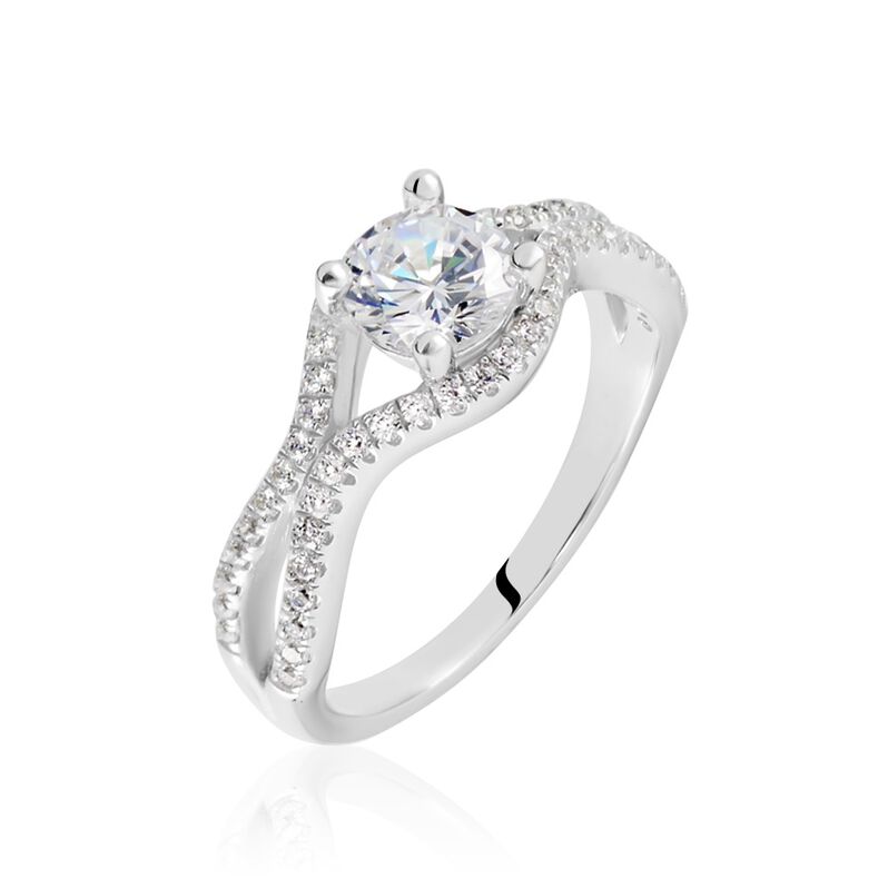 Bague Millie Argent Blanc Oxyde De Zirconium - Spannringe Damen | OROVIVO