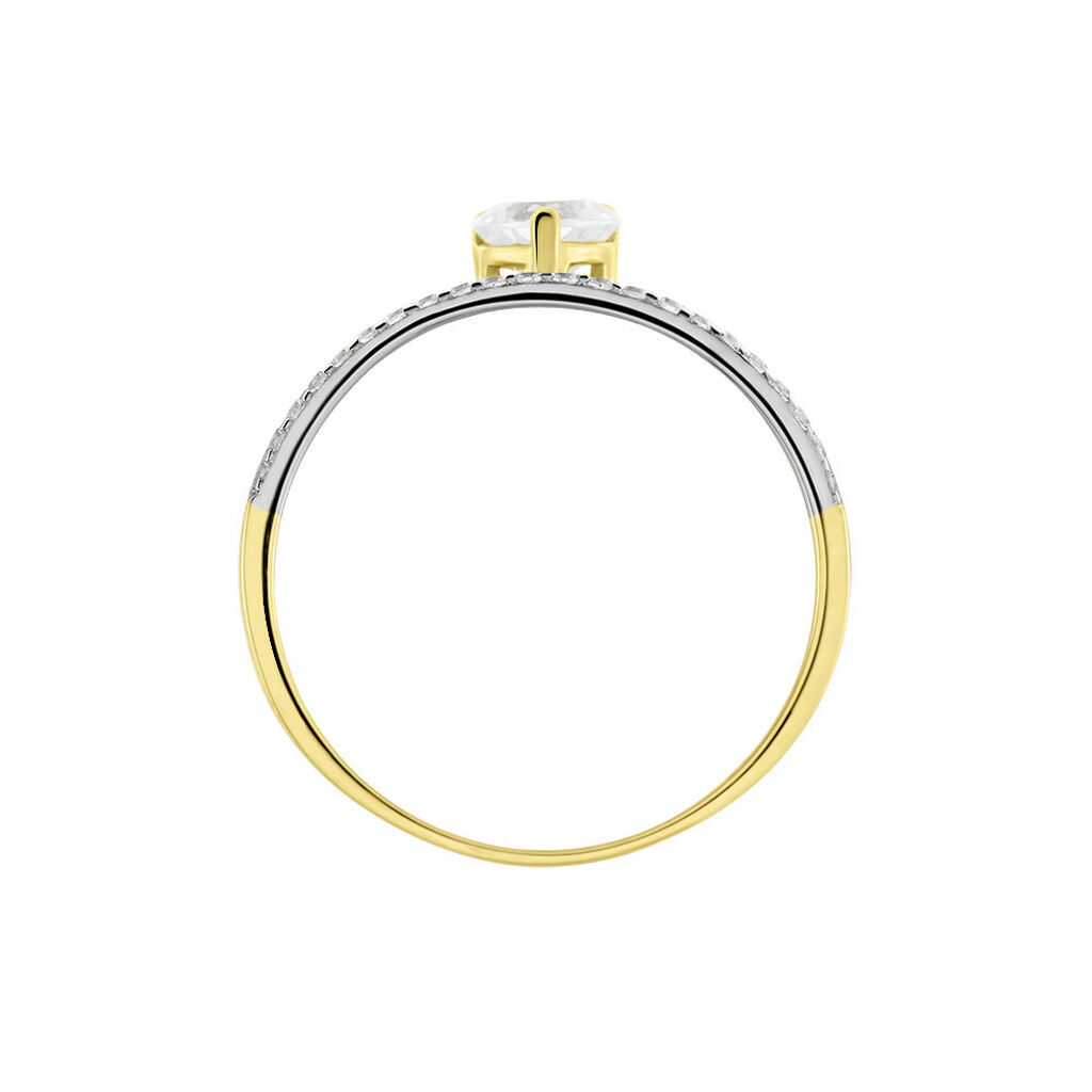 Damenring 375 Gold Zirkonia Mohira - Ringe mit Stein Damen | OROVIVO