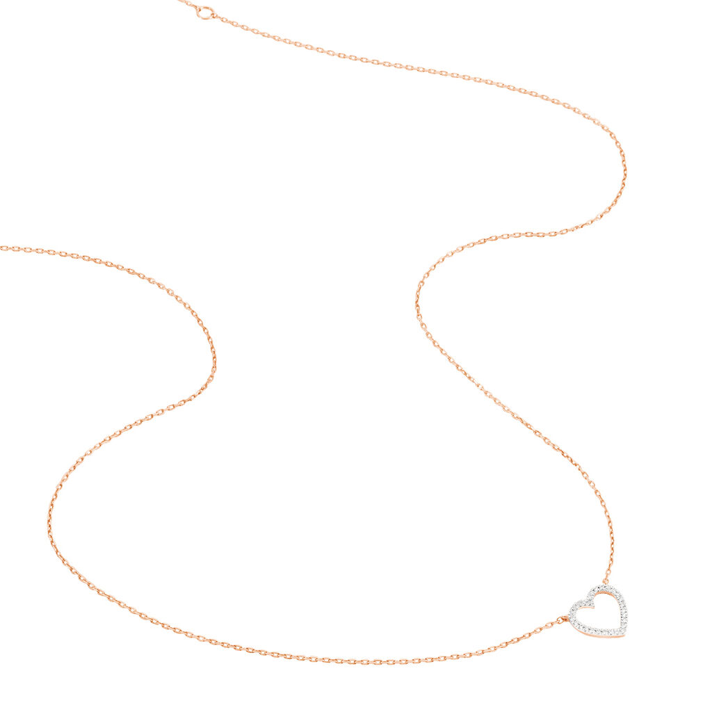 Collier Maude Or Rose Diamant - Spannringe Damen | OROVIVO