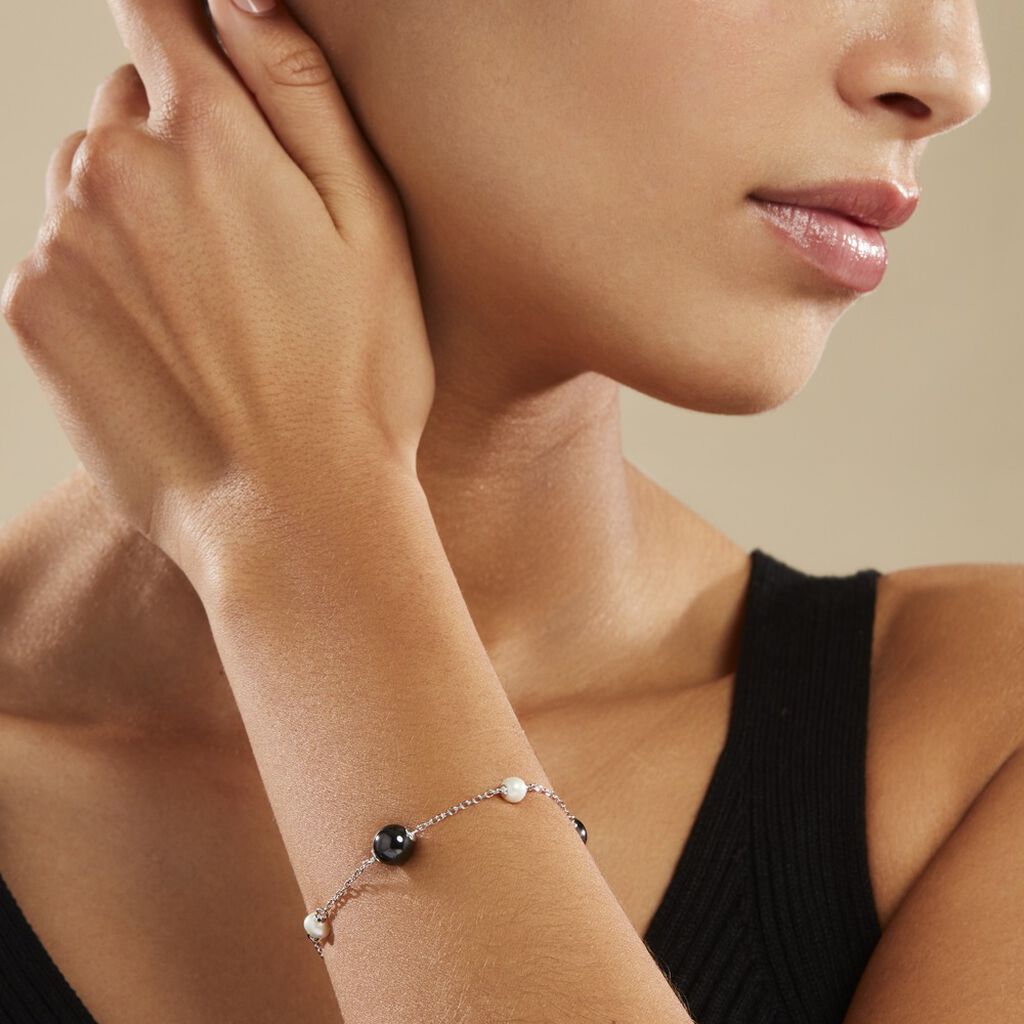 Bracelet Argent Perle De Culture - Spannringe Damen | OROVIVO