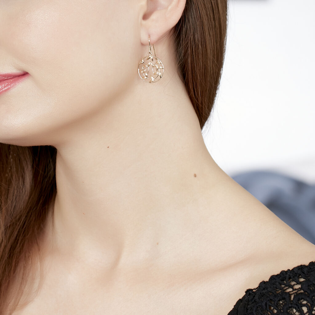 Boucles D'oreilles Plaque Or Resli Penda - Spannringe Damen | OROVIVO