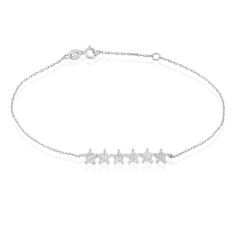 Bracelet Soeli Or Blanc Oxyde De Zirconium - Spannringe Damen | OROVIVO