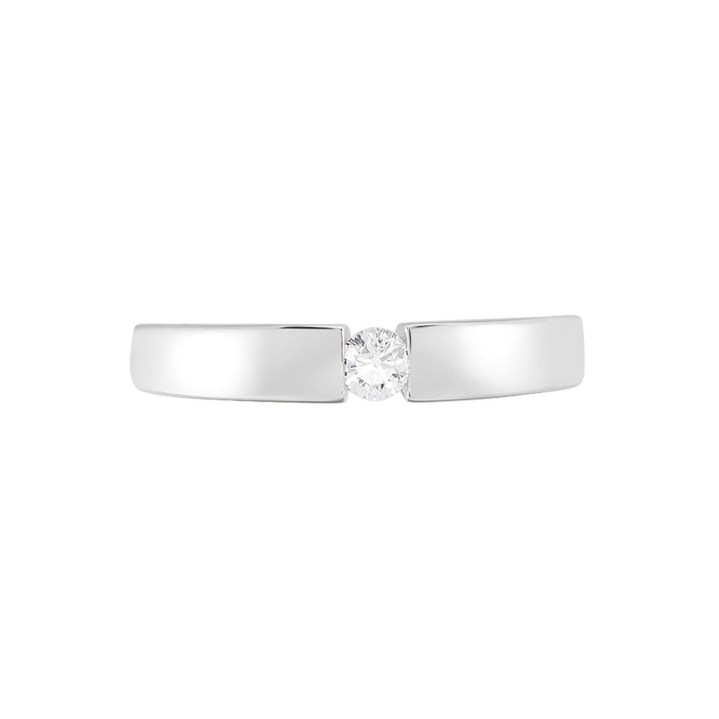 Damen Ring Weißgold 375 Diamant 0,1ct Seville  - Verlobungsringe Damen | OROVIVO