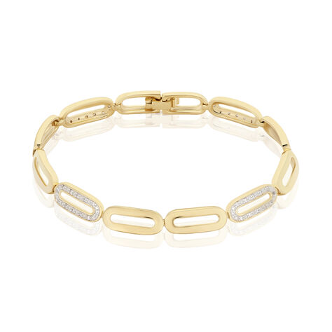 Damen Gliederarmband Vergoldet Zirkonia - Gliederarmbänder Damen | OROVIVO