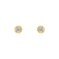 Damen Ohrstecker Gold 375 Diamant 0,1ct Ofelia 