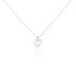 ALYSSIA HERZ 7 Damen Collier Silber 925 Zirkonia Wei&szlig; Herz